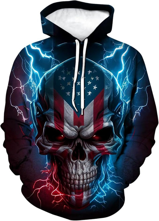 Lightning Skull Hoodie